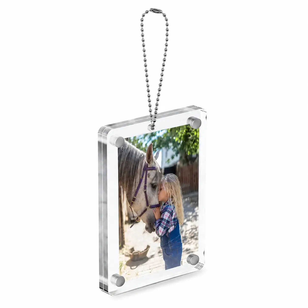 2-Pack Magnetic Car Sun Visor Photo Clips Clear Acrylic Display Frames for Personalized Family Pet Photos Easy to Clip Driver Gift