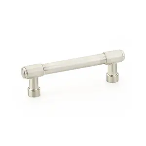 212 MAIN Jasper Series Cabinet Pull - 3.5 in. Center-to-Center, Satin Nickel, Brass Construction, Cabinet Hardware, Contemporary Large Appliance Part & Accessory