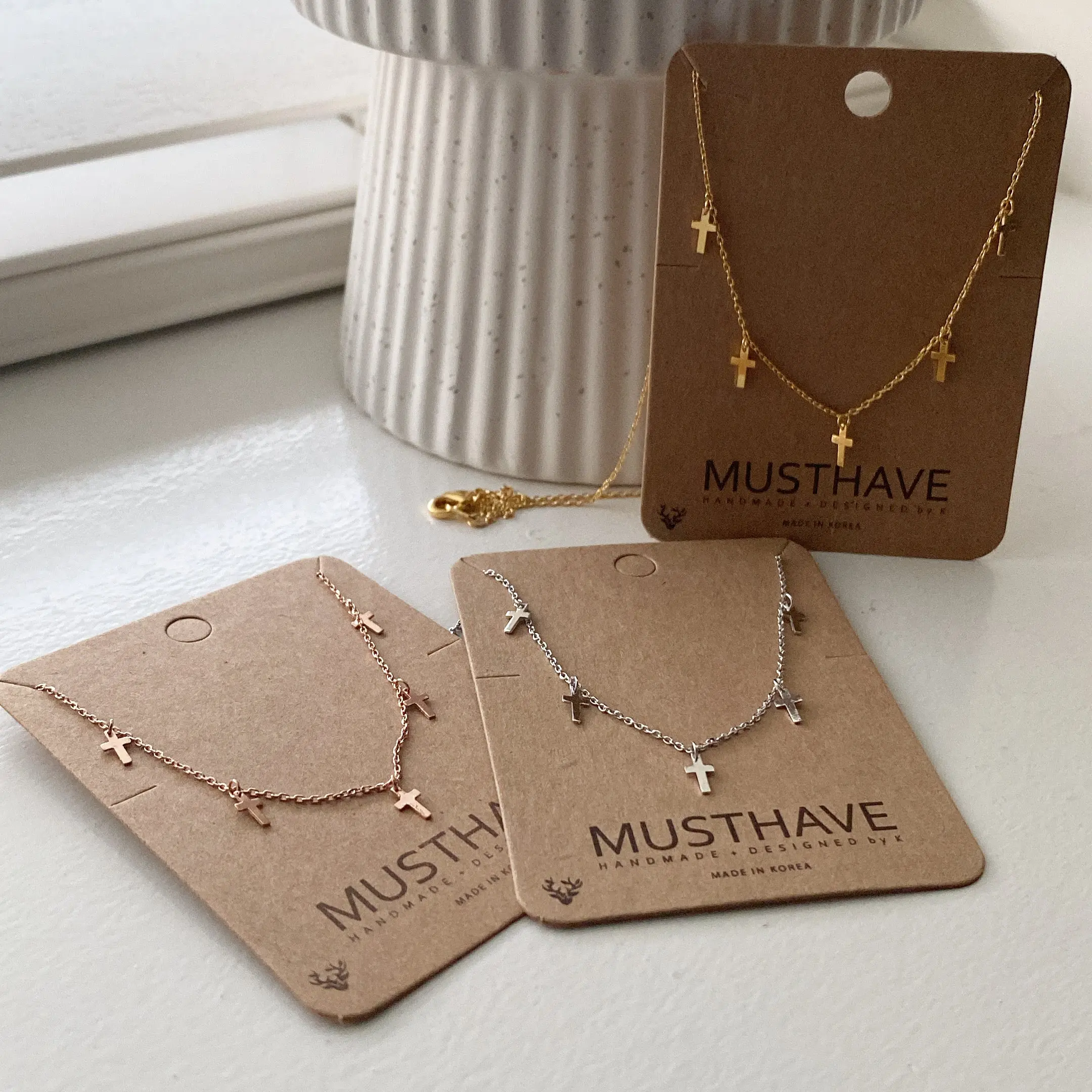 Mini Cross (Dangle) Necklace
