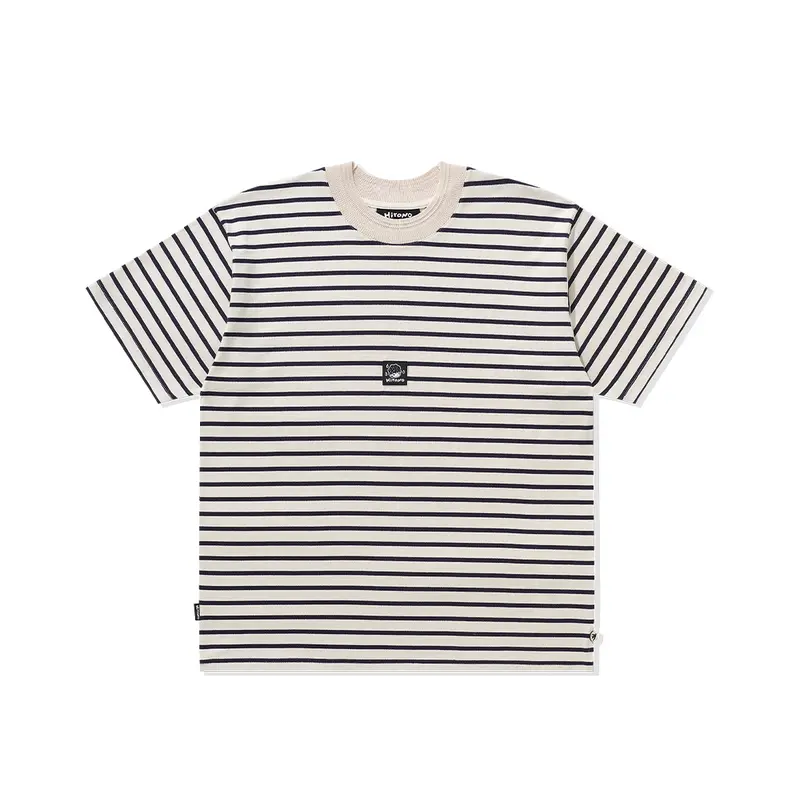 POP MART Hirono Living Wild-Voyager Striped Tee clothes