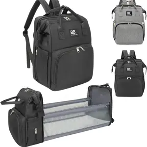 2-in-1 Travel Diaper Bag with Changing Pad | Portable Baby Changing Station for Diapers, Wipes & Essentials | Lightweight Foldable Baby Bag