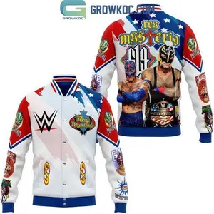 Rey Mysterio 619 WWE Varsity Jacket, Lucha Libre Wrestling Bomber, Retro Sports Streetwear, Gift for Fans