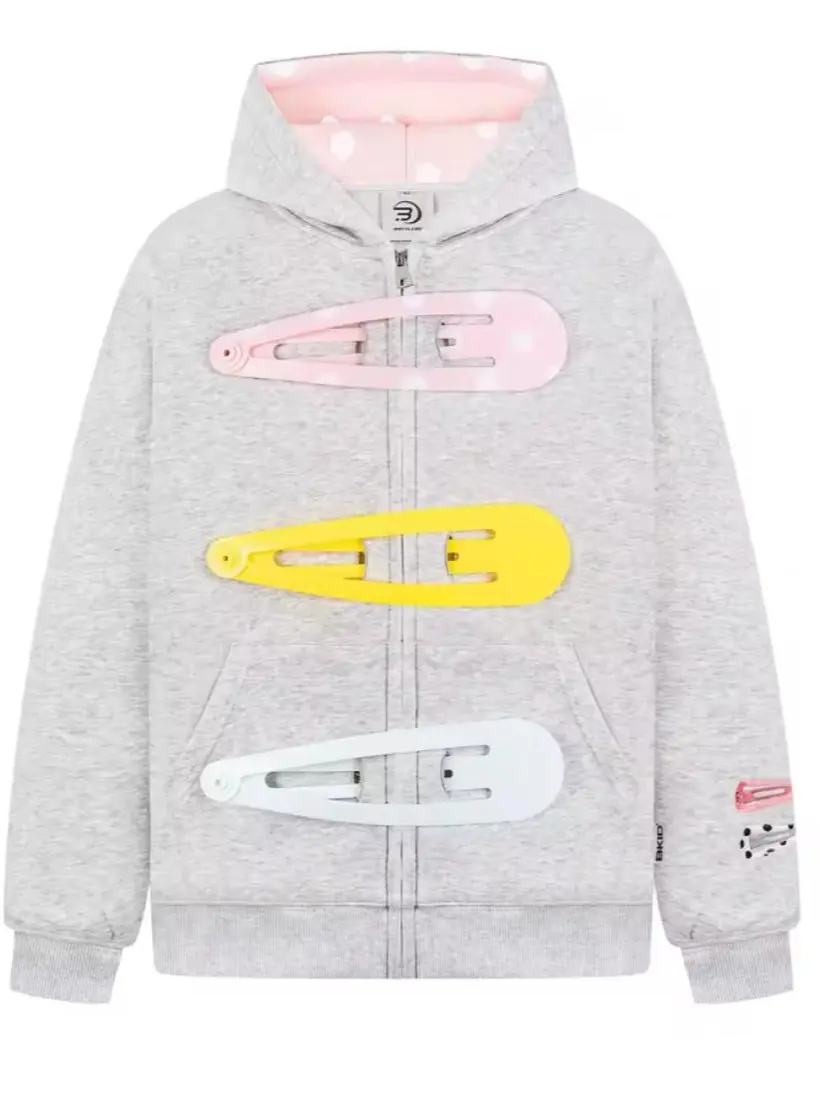 Paper clip zip up Jacket