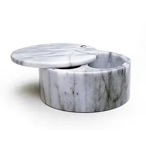 RSVP Salt Box - White Marble