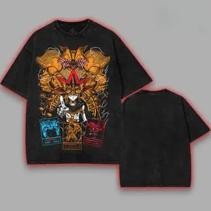 God Card Exodia Ra Obelisk Osiris Yugioh Yu-gi-oh Monster Card Yugi Muto Anime Manga Game 2 Sided Washed Tshirt Hoodie Menswear Good Graphic Tees Yu-Gi-Oh Anime Merchandise