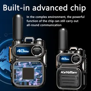 Kayotom M11 Global Walkie Talkie, Fast Radio 5000 Mile Range, 4G Technology for Any Environment, Includes SIM Card - Audio
