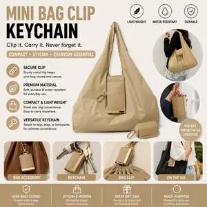 Space-Saving Foldable Handbag, 2-In-1 Tote with Keychain Storage Pouch, Ideal for Shopping, Compact and Convenient Design