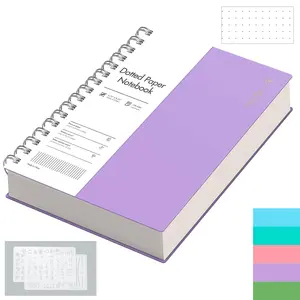 A5 Spiral Notebook Bullet Dotted journal, Small 5.7" X 8.22", 300 Pages/150 Sheets, 100gsm Dot Grid Paper, Waterproof Hardcover, for Office School Women Men Work Writing Notes