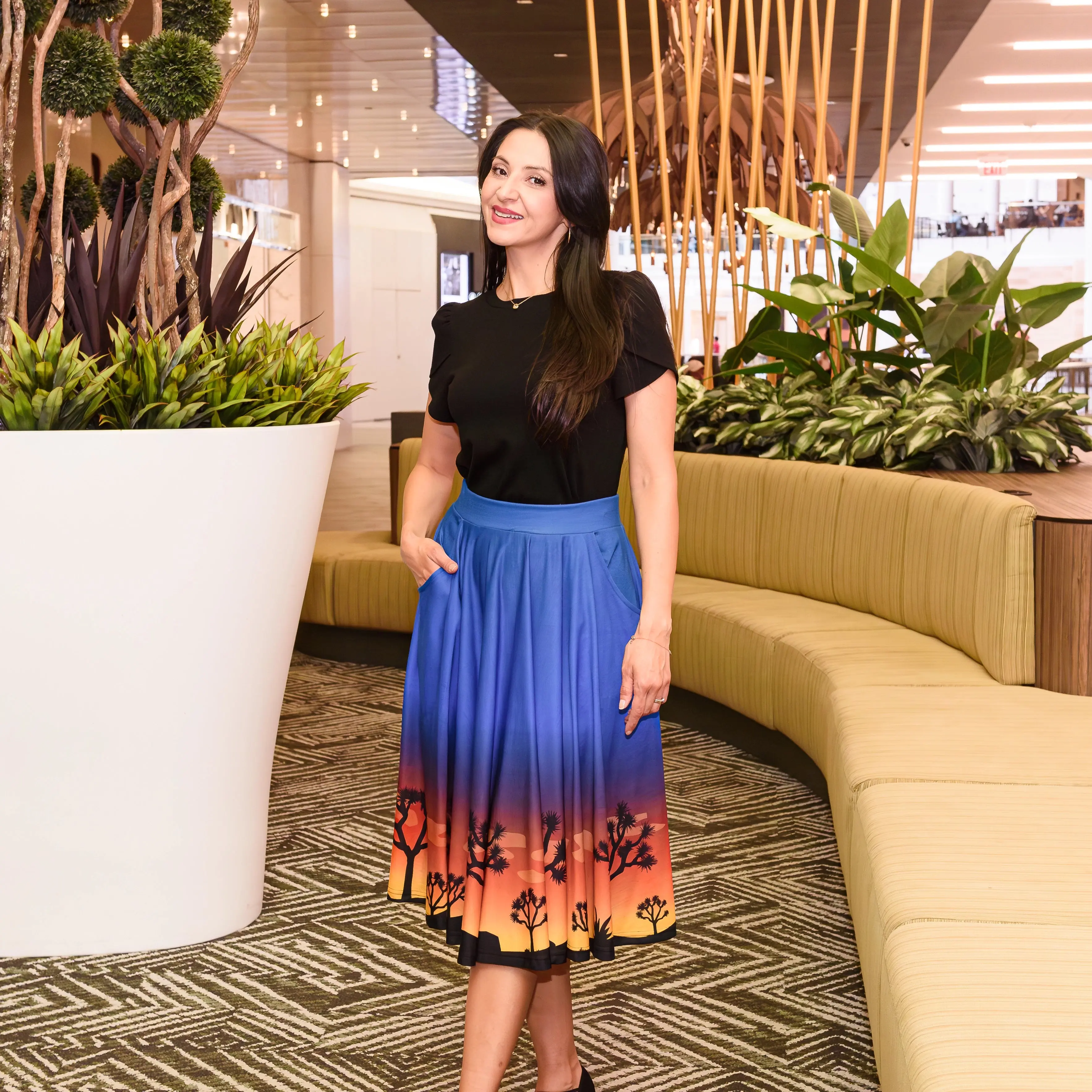 Joshua Tree Twirl Skirt with Pockets