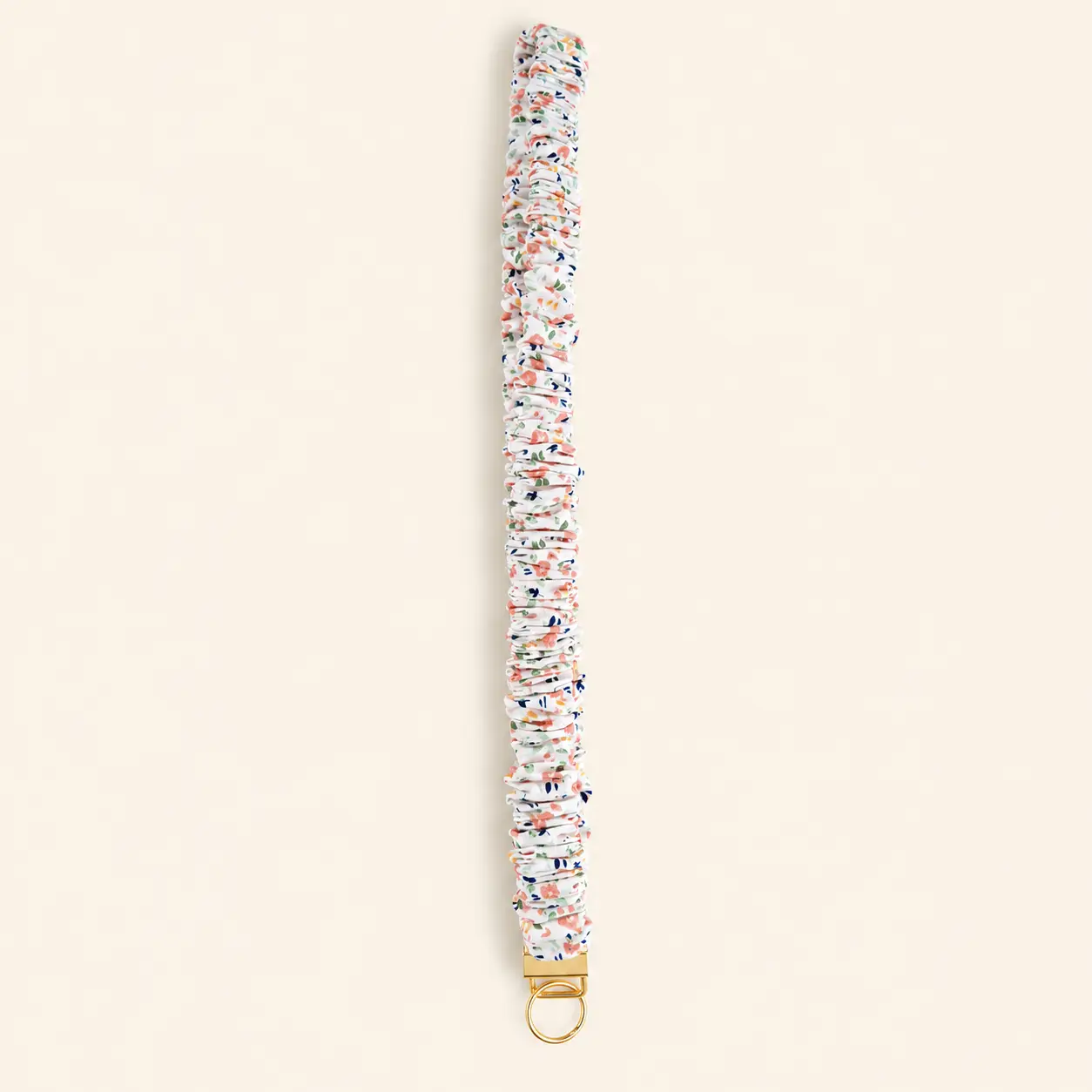 Pink Floral Scrunchie Lanyard