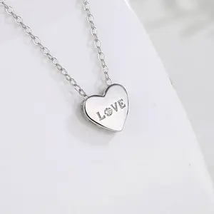925 Sterling Silver Zircon Pendant Necklace for Women, Dainty CZ Jewelry, Adjustable Silver Chain, Gift for Her