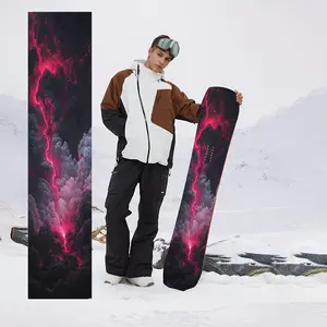 1 piece, large colorful thunderstorm snowboard sticker, personalized trend snowboard decorative sticker, snowboard sticker, snowboard surface decorative sticker, snowboard surface sticker/personalized snowboard decoration, snowboard eye-catching
