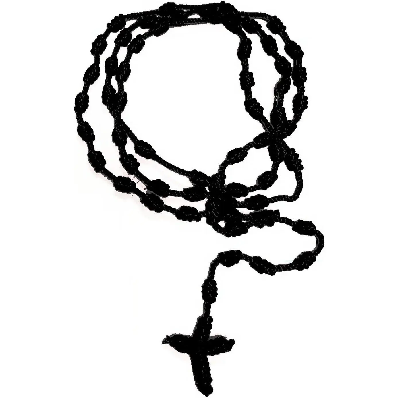 Catholic Cross Necklace with Handmade Braided Textured Rope, Adjustable Crucifix Pendant for Women Men, Colorful Religious Protection Jewelry, Crucifix Necklaces, Cross Relief Necklaces