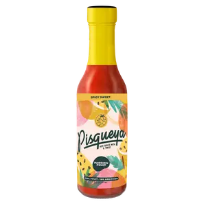 2 Pack - Passion Fruit Spicy Sweet Hot Sauce - Made with real fruit! No additives, low sodium.