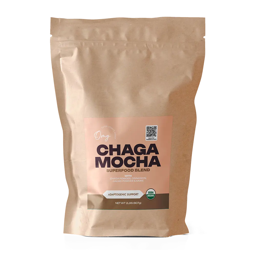 Organic Chaga Mocha Superfood Blend - Bulk 2lbs