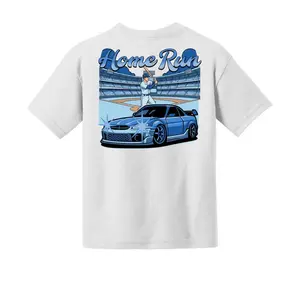 Home Run Baseball Shirt, Retro JDM Skyline Car Graphic Tee, Vintage Sports Streetwear, Blue Drift Car T-Shirt, Y2K Aesthetic Apparel, Gift for Car Guys