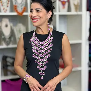 Florencia - collar artesanal mexicano - Mexican necklace Handmade beaded - collar huichol - collar mexicano - Mexican necklace