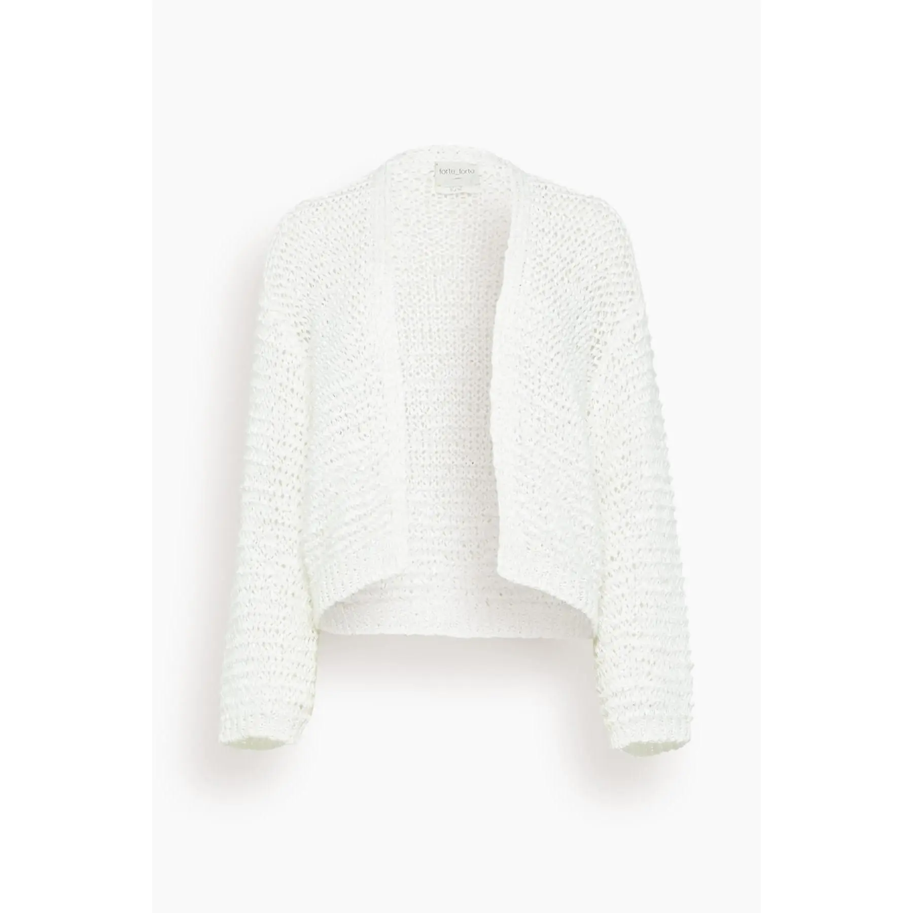 Chamois Tape Cardigan in Bianco