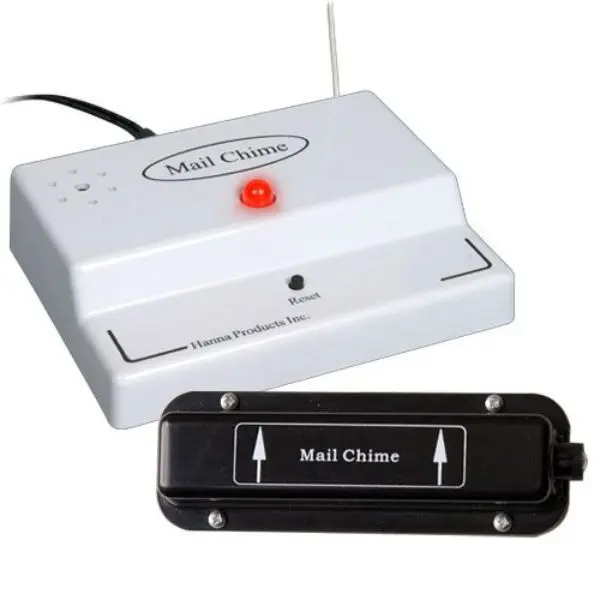 212 MAIN Wireless Mail Chime Notification System - FCC Approved Audible Mailbox Alert with Receiver, Battery-Powered for Curbside Mailboxes