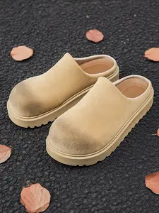 Men's Bunion Shoes Comfortable Flat Sole Large Toe Slip-On Indoor Outdoor Casual Slippers, Home & Outdoor Use, Stylish Men Footwear, House Slippers