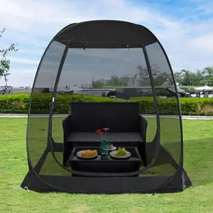 Alvantor Pop Up Screen House Tent, Instant Outdoor Gazebo with Mosquito Netting & UPF 50+ Sun Protection, Portable Canopy Shelter for Patio, Backyard, Camping (2-10 Person)