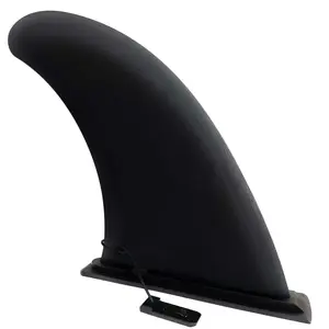 9" Aquamar Universal Paddle Board Fin - Detachable Reinforced Fiberglass- Stand Up Paddleboard Fin Replacement, Quick Release Longboard Center Inflatable Paddle Board Fin, No-Tool Installation, Improves Stability - Ideal for Beginners and Pros