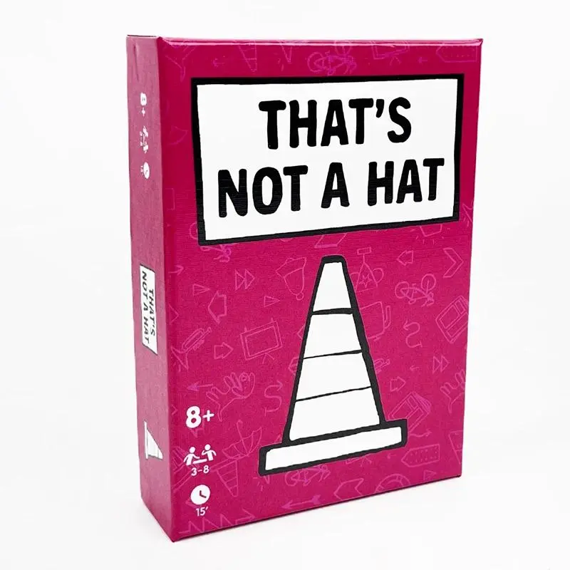 Unique That’s Not a Hat Happy Party Game Set,Top Board Game with Basic Extended Card Game, English Tabletop Game for 3-8 Players