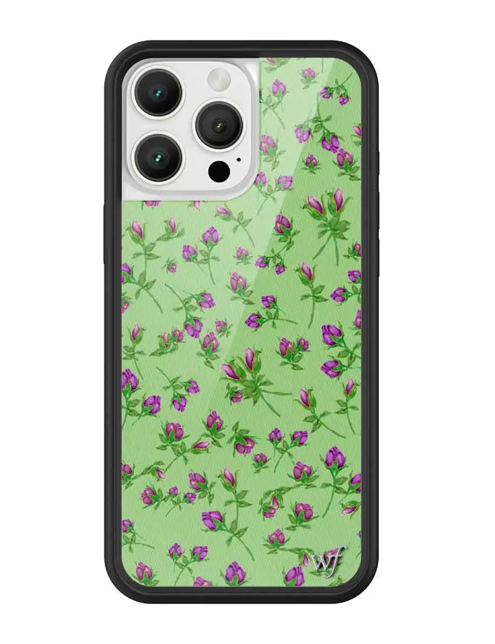 Purple Posie Rosie | Limited Edition iPhone Case | Raised Protective Black Bumper | Women Owned Small Business | Dainty Floral Cute Trendy Classic Protective Custom Gift For Her | Safety Casing Protective | Cellphone Cute Aesthetic