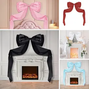 Large Bow Decorations, Giant Wall Bows, Room Background Decor, Big Ribbon Bows, Party Decoration Supplies, Perfect for Girls' Parties, Birthdays, Weddings, Halloween, Christmas