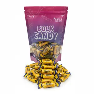 Rich & Richers Bit-O-Honey Taffy Candy 1LB Individually Wrapped Honey Sweet Bon Bon Chewy Nostalgic for Christmas & All Occasions 85 Pieces