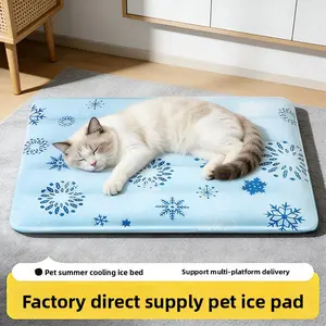 Pet Ice Mat Mat Mat Dog Summer Cushion Cat Ice Bed Sleeping Mat Floor Mat Cooling Supplies Summer Ice Nest