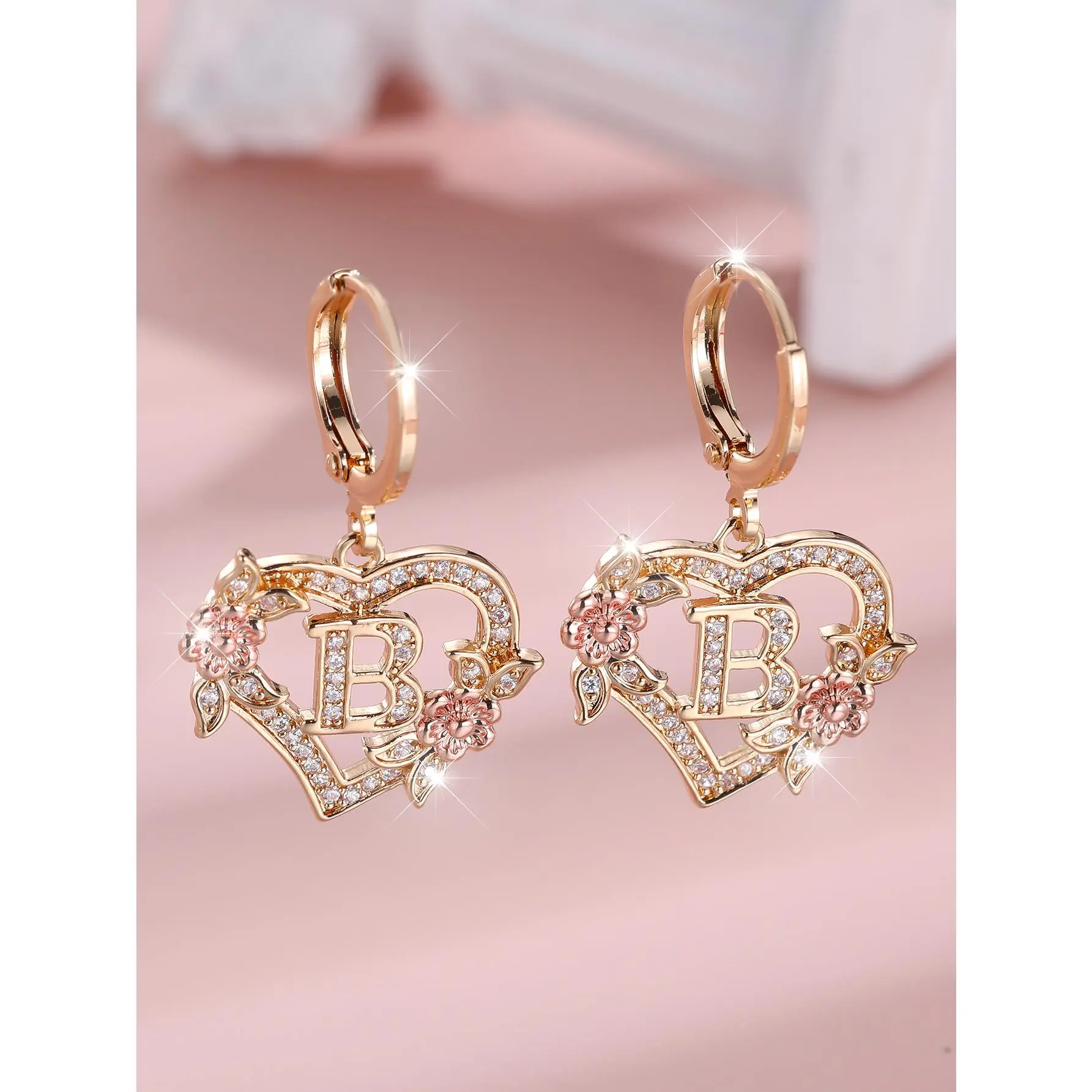 Gold+Rose Gold White Diamond B