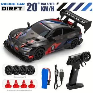 1:24 Scale Remote Control Drift Racing Car, RC Drift Car, Dual Cars for High-Speed Drifting, Multi-Player Battle, LED Lights, Suitable for Kids 8+