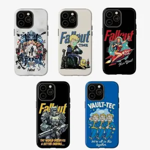 Fallout-Inspired Retro Gaming Aesthetic Heavy Duty Two-In-One Drop-Resistant Mobile Phone Case Protection, Shockproof For IPhone 17-12, Pro Max, Pro Plus
