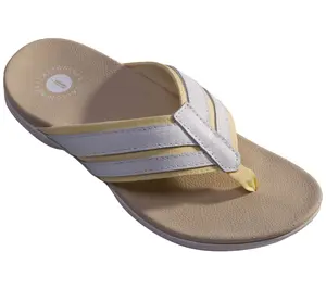Revitalign Leather Flip Flop Orthotic Sandals -Webbed Beach