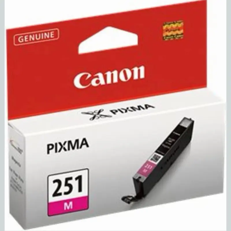 Canon CLI-251 Genuine Magenta Ink Tank, Compatible with MG6320, IP7220 & MG5420, MX922, MG5520, MG6420, MG7120, iX6820, iP8720, MG7520, MG6620, and MG5620 Printers
