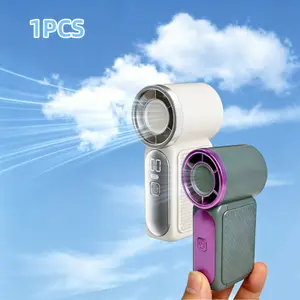 Mini Handheld Pocket Fan USB Rechargeable Small Fan, High-Speed Portable Mini Wind Blower, Large Power Compact Design, Handheld Turbo Fan, Handheld Cooling Fan