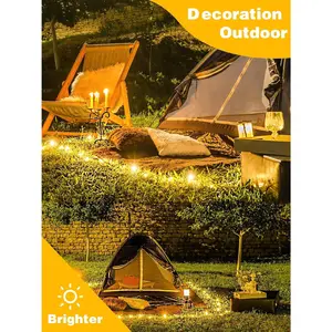 4 Pack 60 LED Fairy Lights Battery Operated with Timer, 20FT Waterproof Twinkle Lights Indoor Outdoor, Cuttable String Lights for Bedroom, Wedding, DIY, Centerpiece, Christmas Decorations (Warm White)