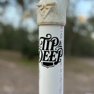 Tip Deep 3x3.5 4 Wheeler Vinyl Sticker Decal Weather Resistant Long Lasting for 4 Wheeler