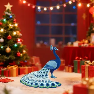 Peacock 3D Puzzle Building Block Creative Decoration, Perfect Gift for Birthday Halloween Valentine Christmas New Year Party Decorations