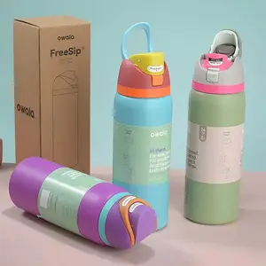 Owala FreeSip 32oz Travel Water Bottle With Straw – Insulated Stainless Steel Leakproof Hydration Bottle TikTok Viral Everyday Use