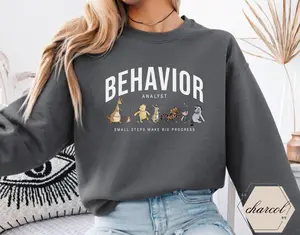 BCBA T Shirt & Sweatshirt, Behavior Analyst Shirt, ABA Therapy Tee, RBT Gift Idea, Therapist Outfit