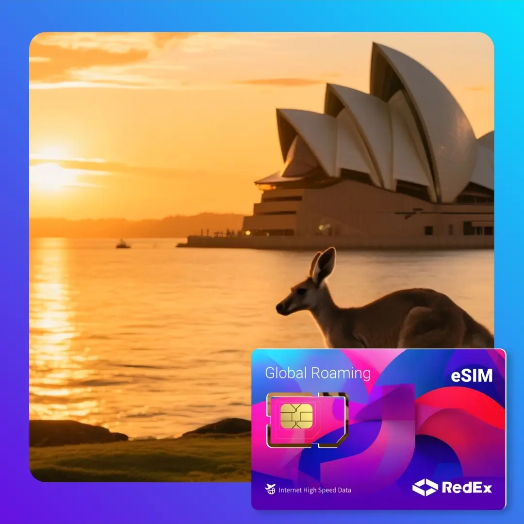 【Australia eSIM】 7-30 Days High-Speed Data I 5G/4G Compatible I Same- Day Issuance & Reliable Support I RedexSIM