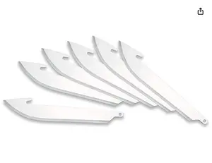 OUTDOOR EDGE 3.5" RazorSafe Replacement Knife Blades, 6 Pieces