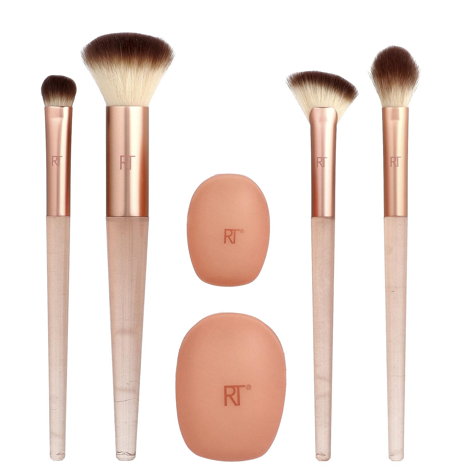 Real Techniques Cherry On Top, A Brighter Hue Base Set, 6 Piece Set