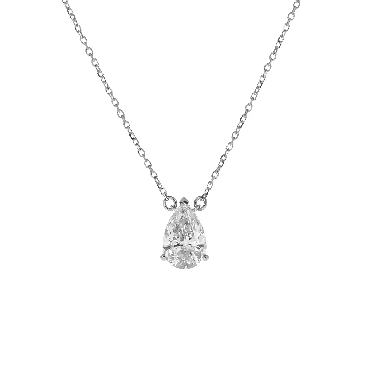 1 Carat Lab Diamond Teardrop Pendant S102