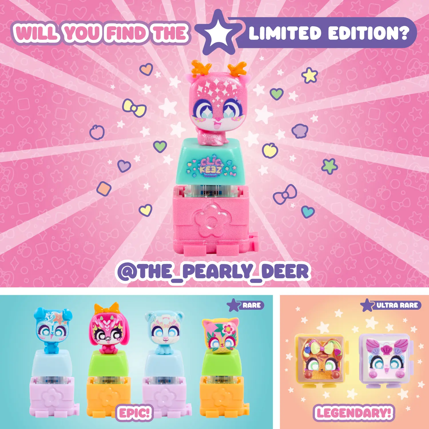 Clickeez Season 2 is coming soon! Our new drop includes new  Clickeez! Series 2 Ultra rare-Legendary! @Pearly_LEGEND brand new! main image 1