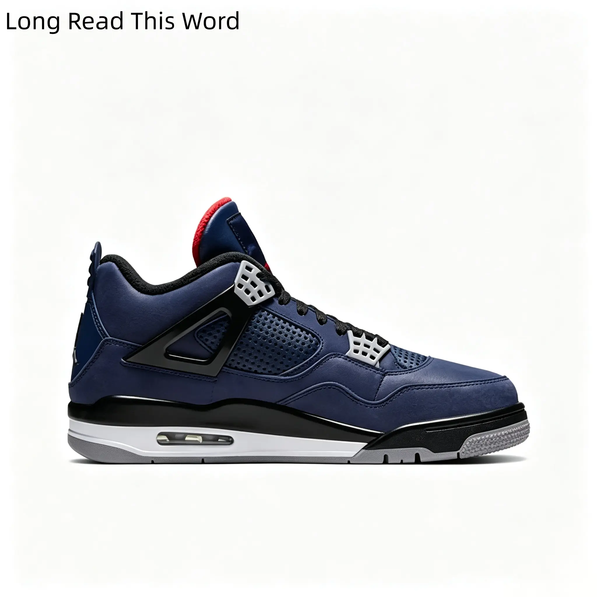 Classic Unisex Mid Top Street Basketball Shoes Dark Blue And Black Contrast Color Cushion Midsole Lace Up Fashion Sneakers Non Slip Casual Footwear For Travel Streetwear