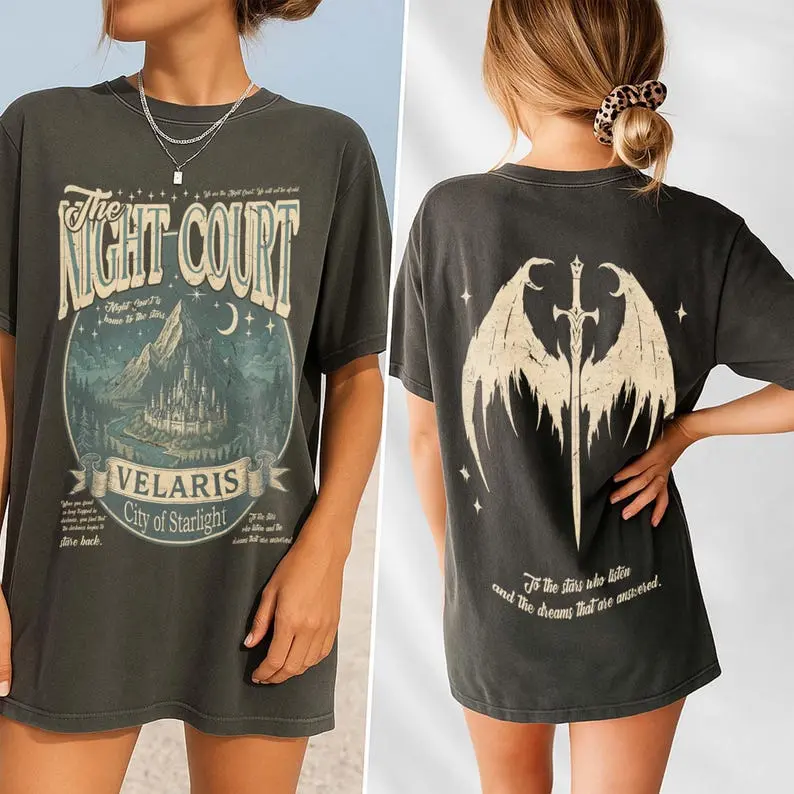 Velaris Night Court Acotar, Vintage Velaris The Night Court Shirt, Nightcourt Court Of Dreams, Inner Circle Acotar Comfort Colors Tee