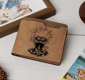 KKSHi Ninja Engraved Wallet, Anime, Manga, personalized item, comic character, cartoon, iconic anime, Dragon, gift Craft leather wallet,Slim Wallet,Minimalist,Men’s Wallet,Card Holder,Trendy 2025,Luxury